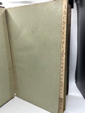 Vintage Ledger Book 13" x 8" Leather Bound Very Worn