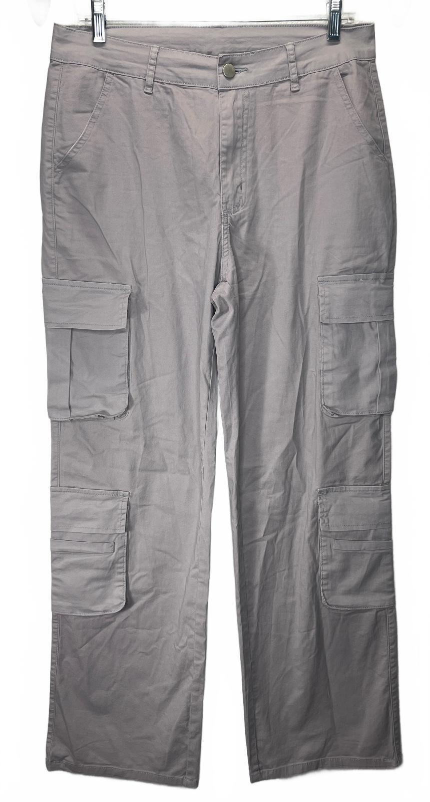 Gilipur Light Gray Cargo Pants XL Cotton Spandex Blend