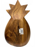 Vintage Pineapple Shaped Wooden Serving Tray with Three Compartments