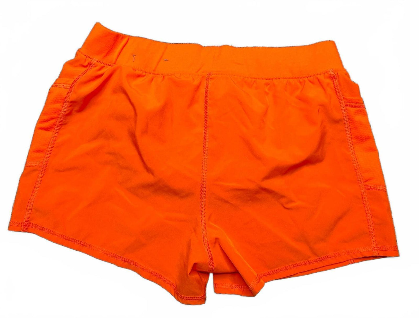 Tek Gear Orange Athletic Shorts with Pink Drawstring Girls XL (14/16)