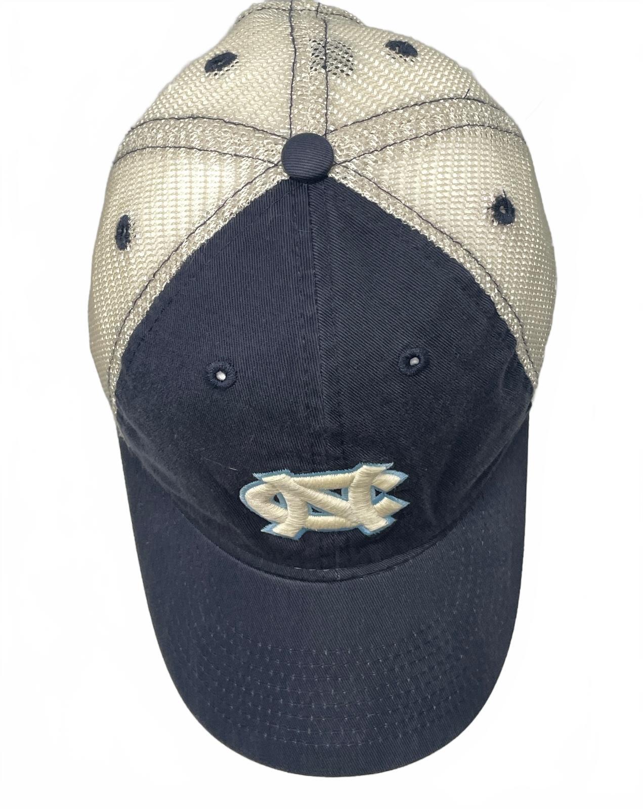 Vintage 1990's Legacy North Carolina Tar Heels Adjustable Mesh Trucker Cap Hat