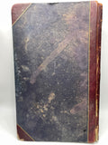 Vintage Ledger Book 13" x 8" Leather Bound Very Worn
