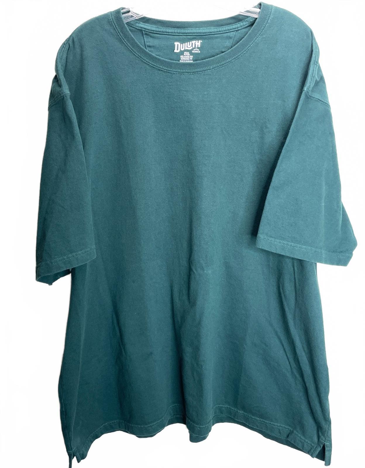 Duluth Trading Co. Relaxed Fit Longtail T-Shirt 2XL Dark Green