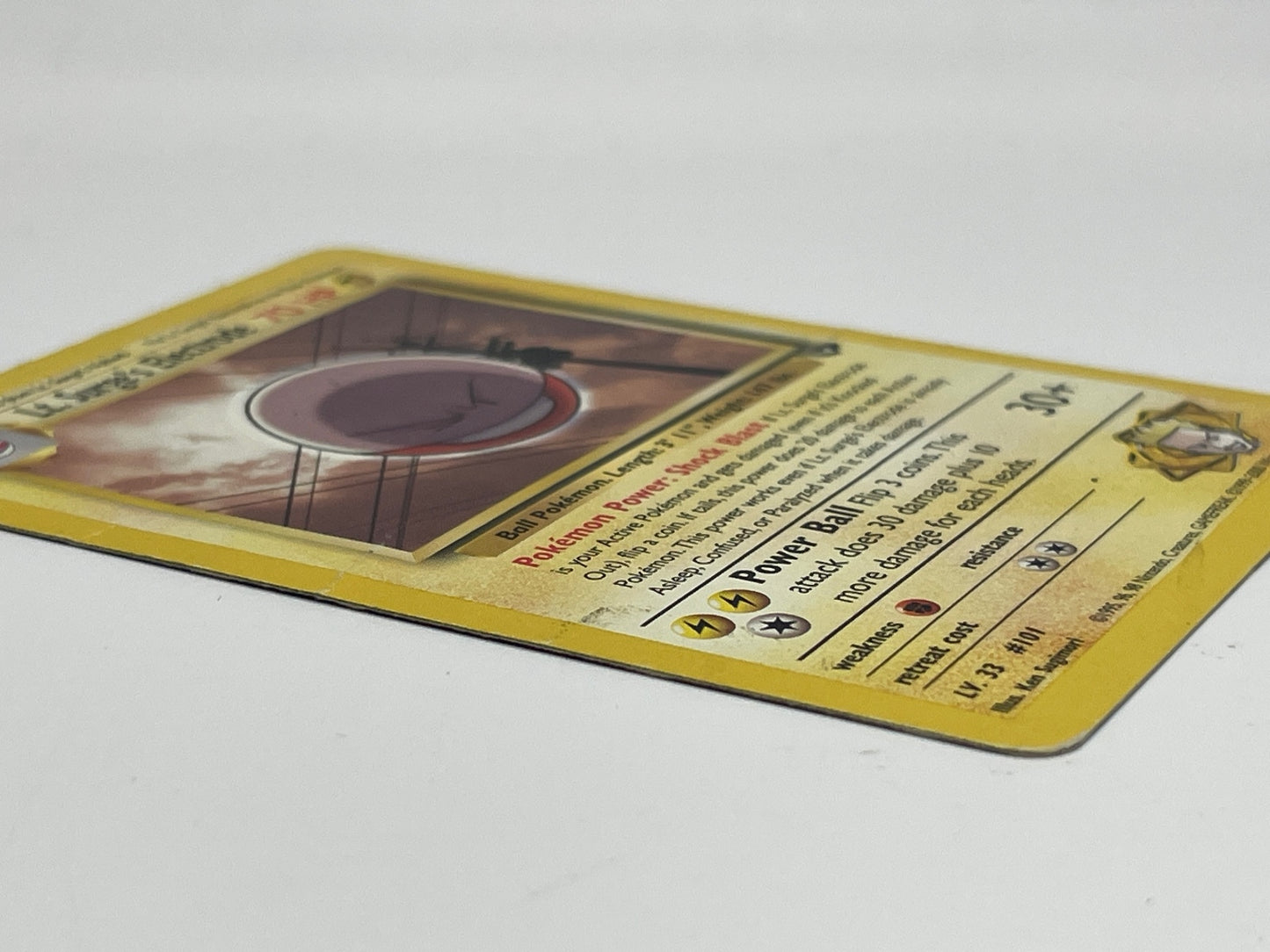 Lt. Surge's Electrode Pokémon Card - Gym Challenge 2000 #52/132