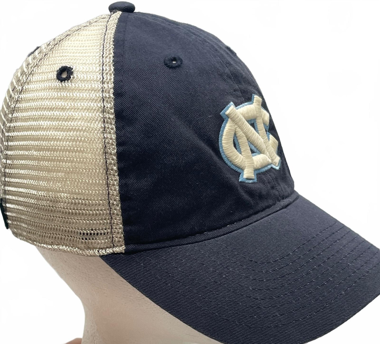 Vintage 1990's Legacy North Carolina Tar Heels Adjustable Mesh Trucker Cap Hat