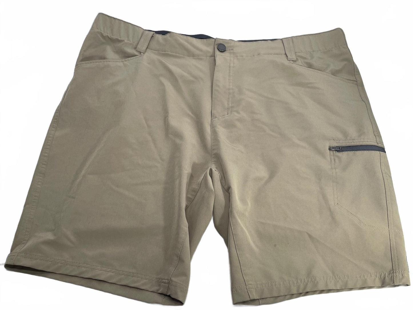 ZeroXposur Travel Series Men's Khaki Shorts Elastic Waistband Size Mens 40