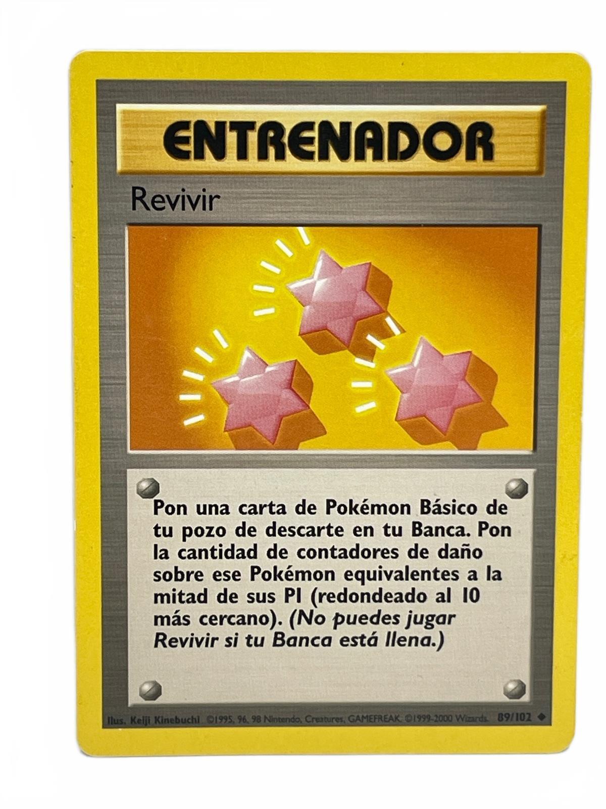 Spanish Revivir Trainer Card 89/102 from 1999 Pokémon Base Set