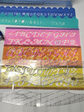 13 pc Craft Stencil Kit Creative Memories with Storage Box and 2 Baskets