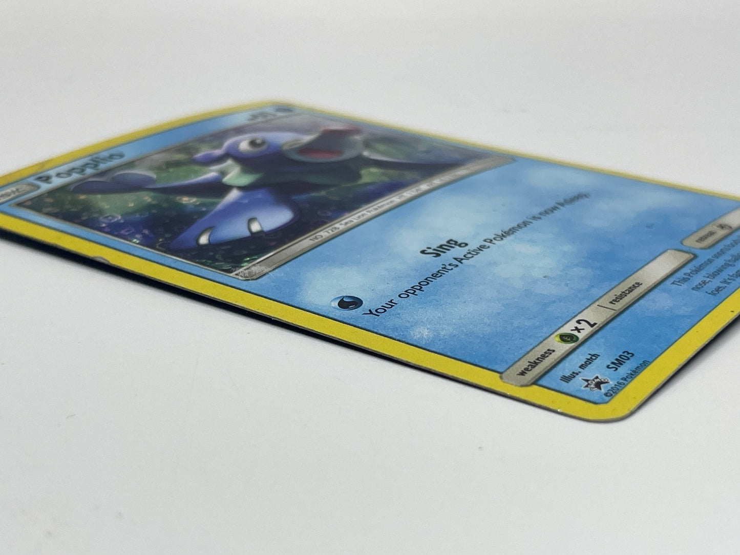 Pokémon Popplio SM03 Sun & Moon Black Star Promo Card
