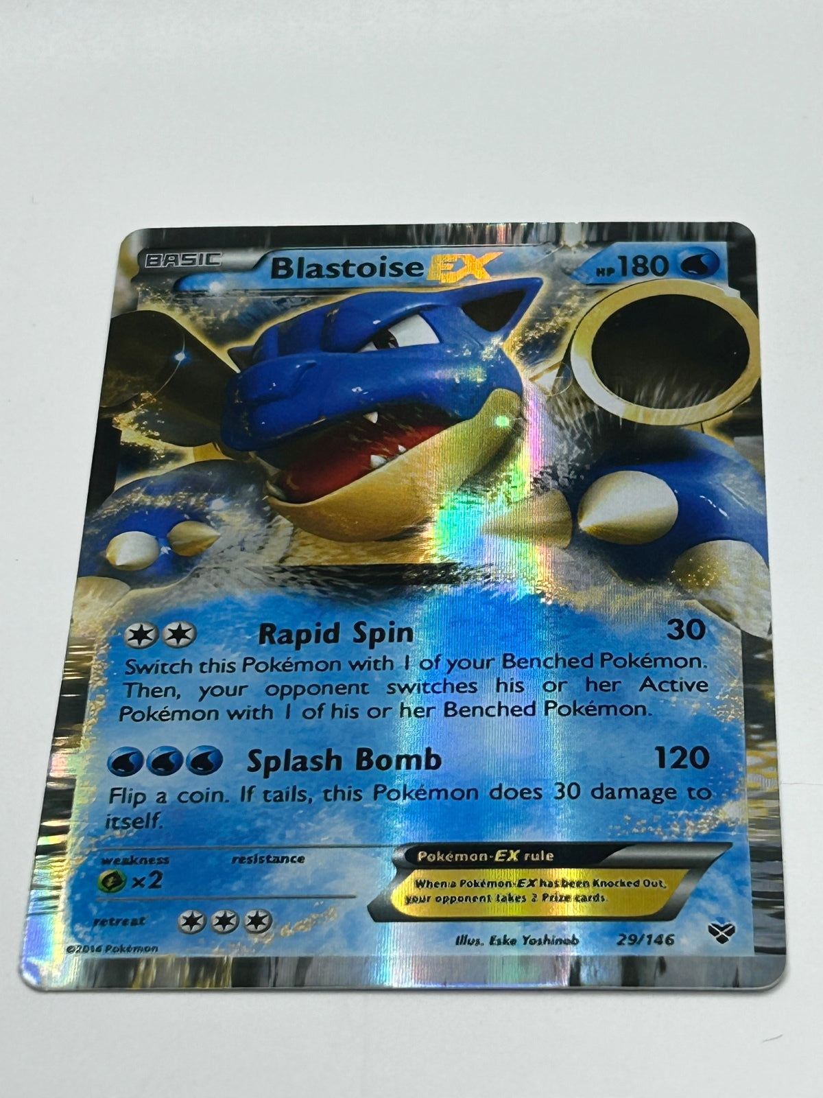 Blastoise EX 29/146 Holo Rare Pokémon Card Lightly Played