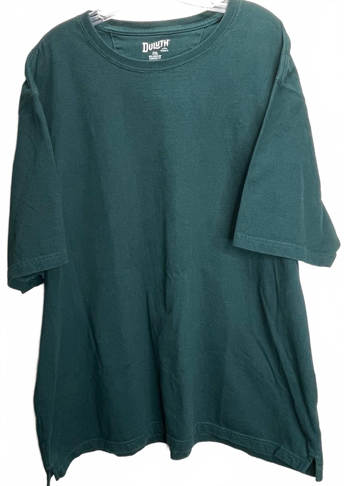 Duluth Trading Co. Relaxed Fit Longtail T-Shirt 2XL Dark Green