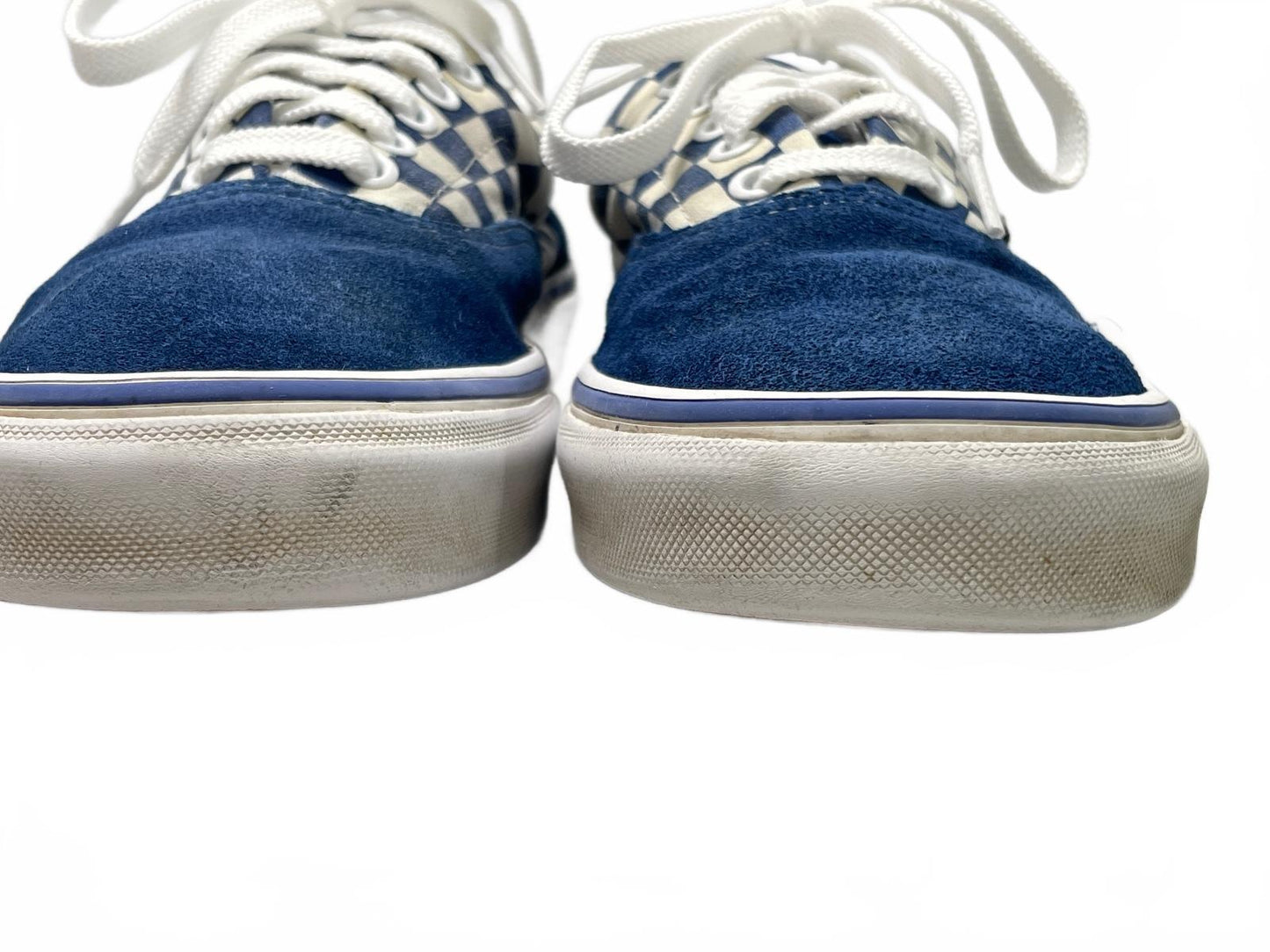 Vans Checkerboard Blue Suede Sneakers Unisex Mens 9 Ladies 10.5