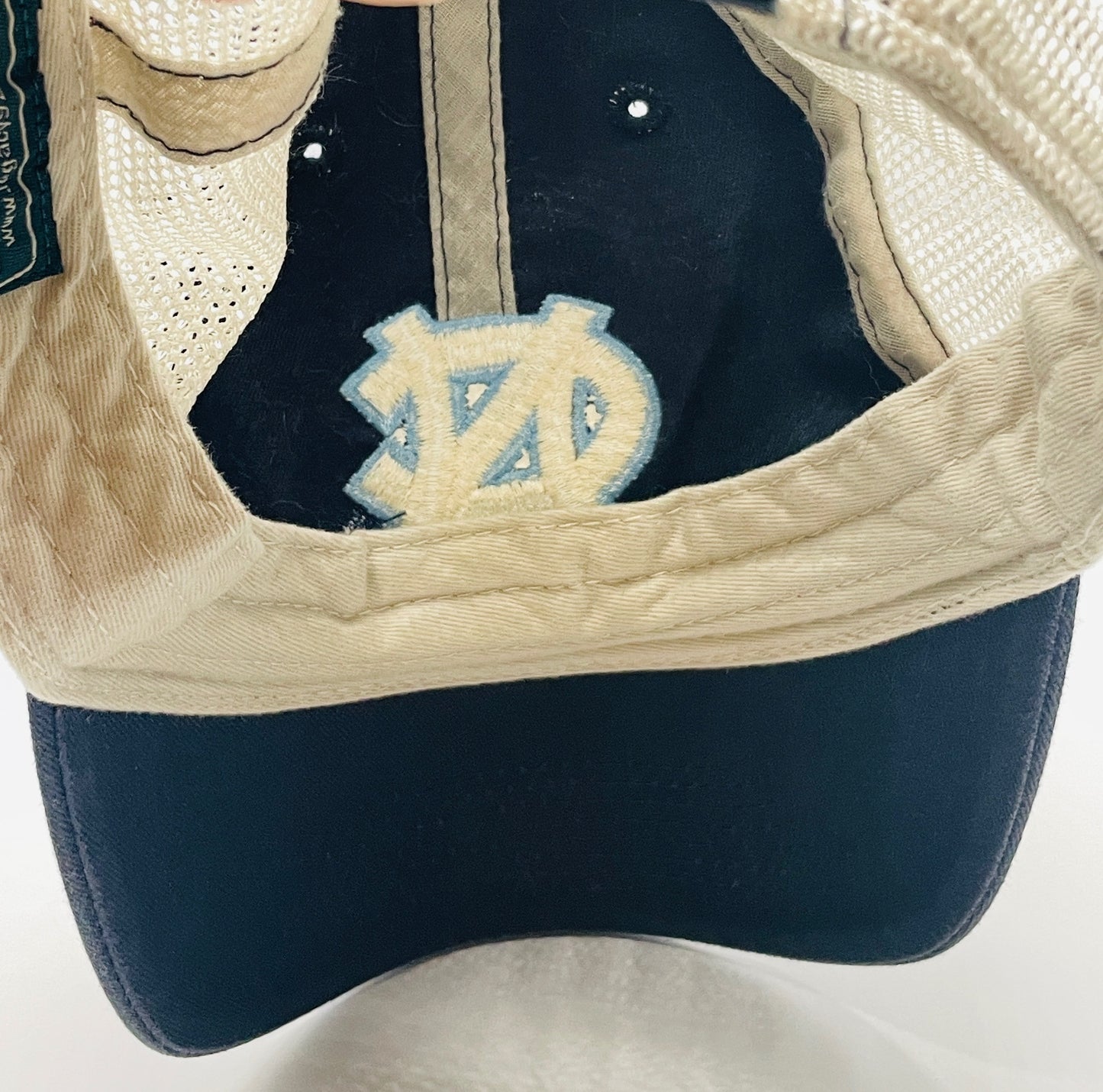 Vintage 1990's Legacy North Carolina Tar Heels Adjustable Mesh Trucker Cap Hat
