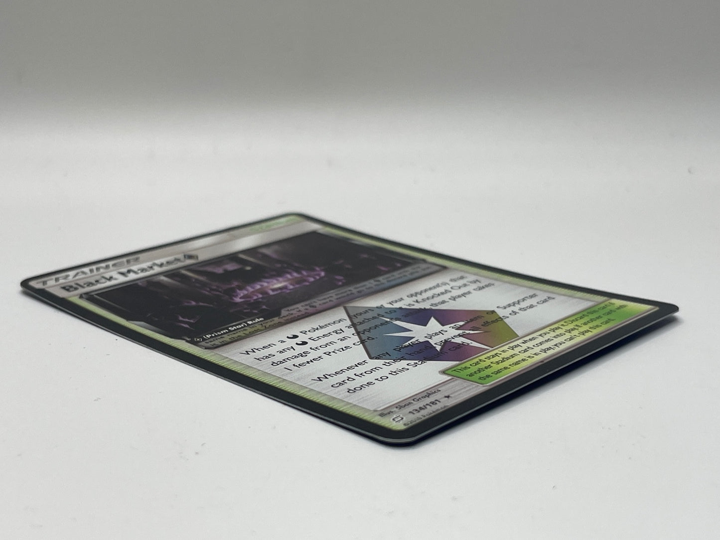 Pokemon Black Market Prism Star Stadium Trainer Card - Sun & Moon Team Up 134/