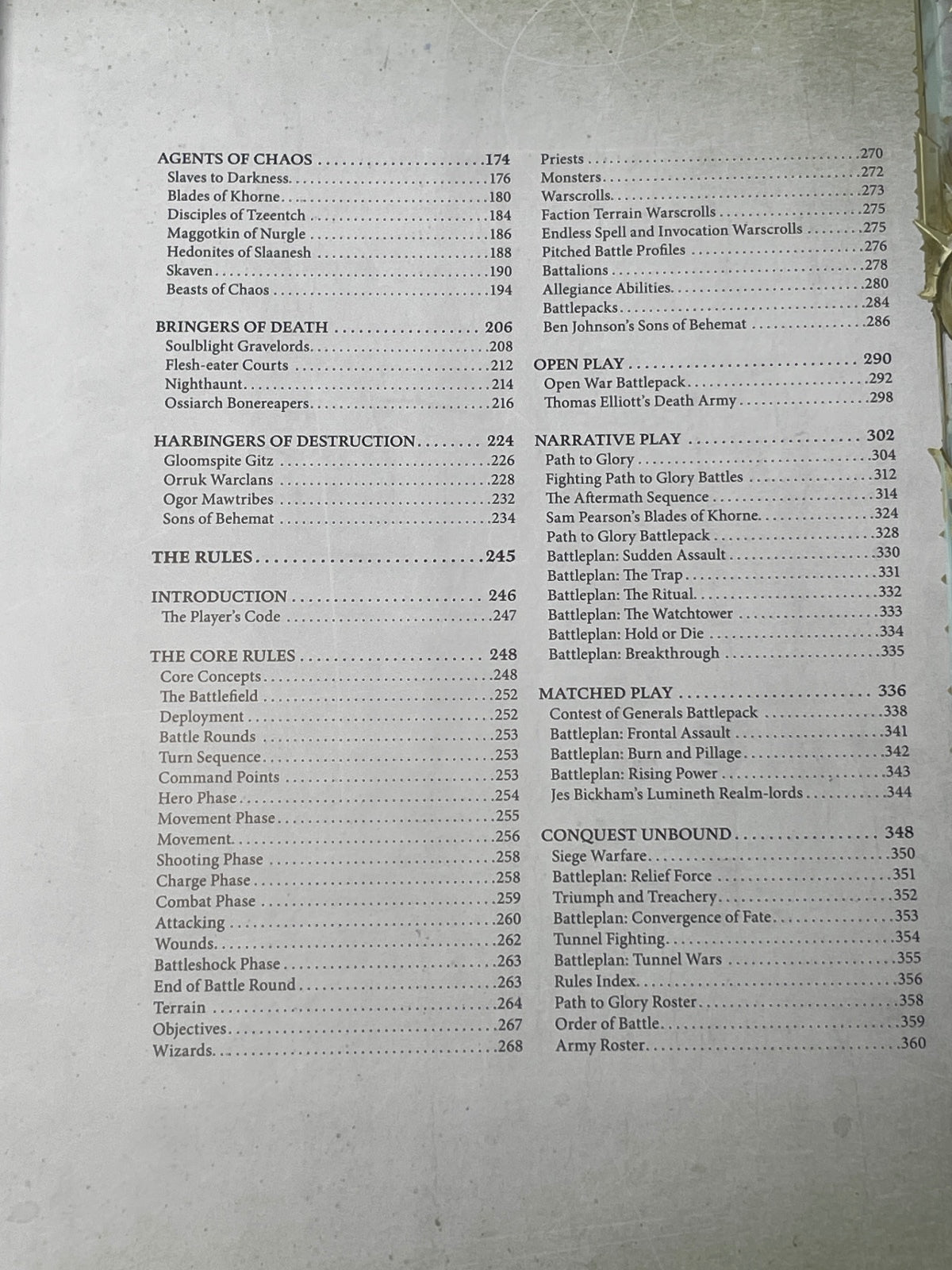 2021 Warhammer Age of Sigmar Core Book