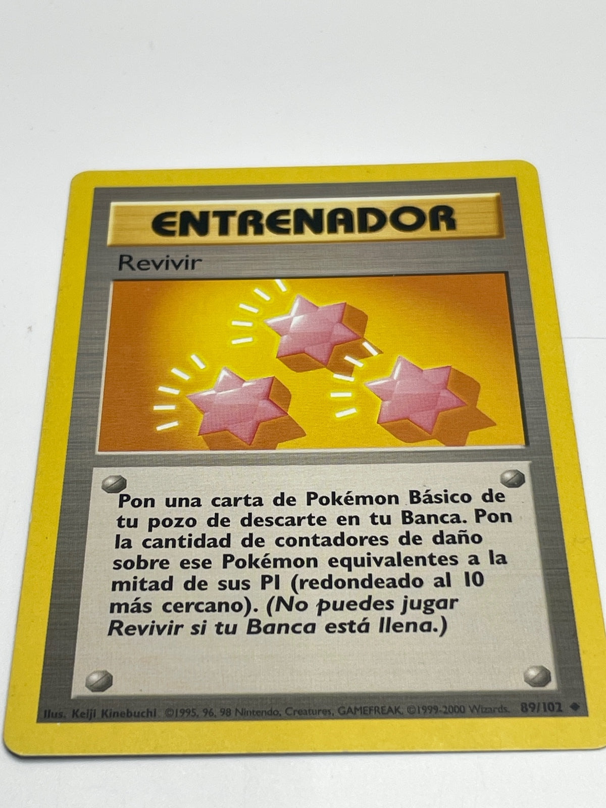 Spanish Revivir Trainer Card 89/102 from 1999 Pokémon Base Set