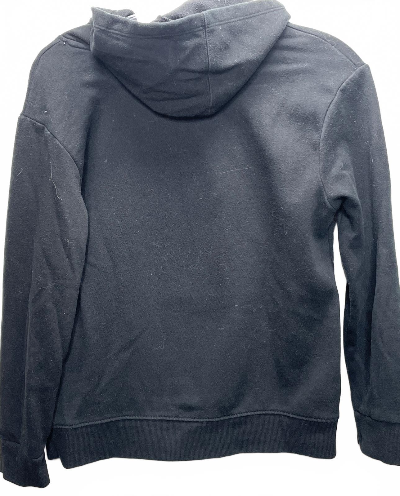 Cat & Jack Black Hoodie with 'Kindness Above All' Rainbow Graphic, Girls XL (14)