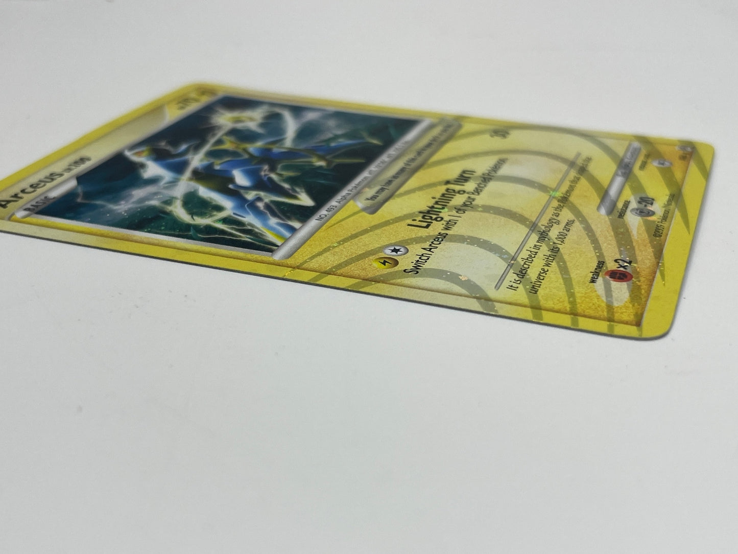 2009 Platinum Arceus Holo Rare Pokémon TCG Card - Lightning Turn 70 HP Basic
