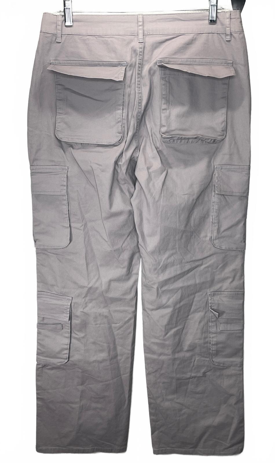 Gilipur Light Gray Cargo Pants XL Cotton Spandex Blend