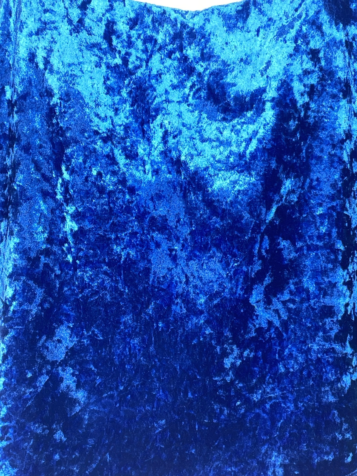 Susan Lucci Vintage Blue Crushed Velvet Camisole Top Size 38C