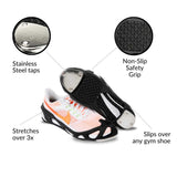 Tapfit Black Silicone Slip-on Tap Shoes Slip On with Metal Taps Size Medium