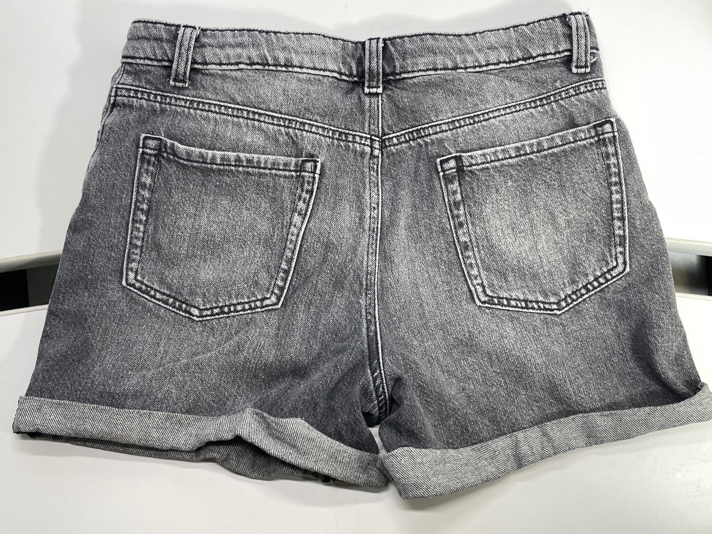 SO Girls Gray Denim Shorts with Silver Studs Girls Size 16