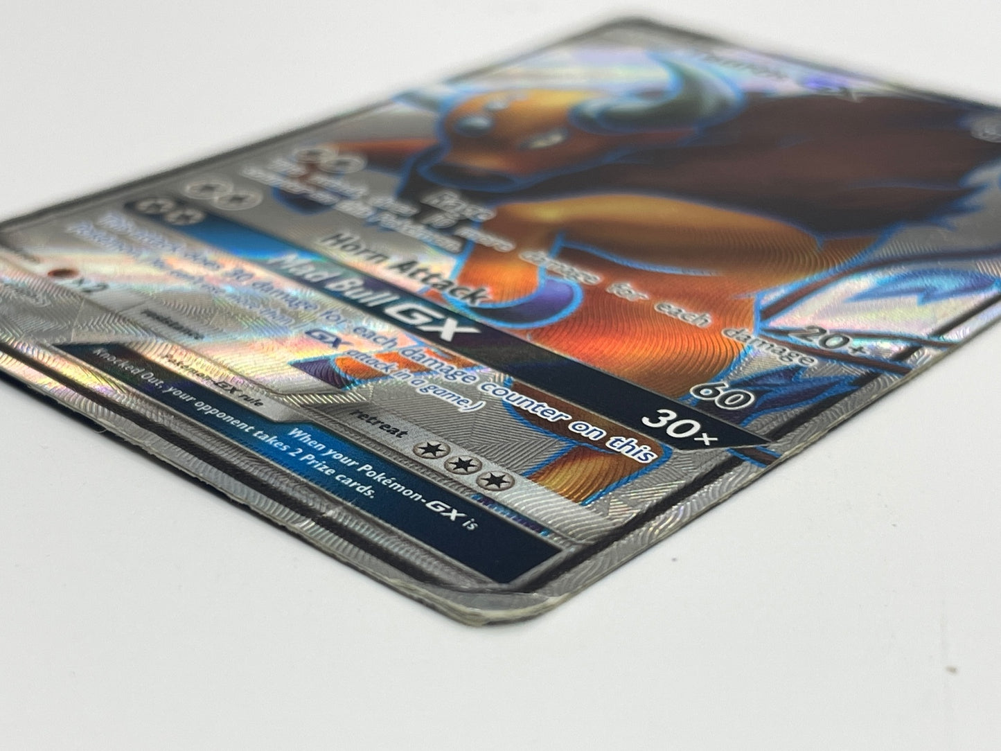 Tauros-GX Full Art Ultra Rare Pokémon Card 144/149 Sun & Moon Base Set