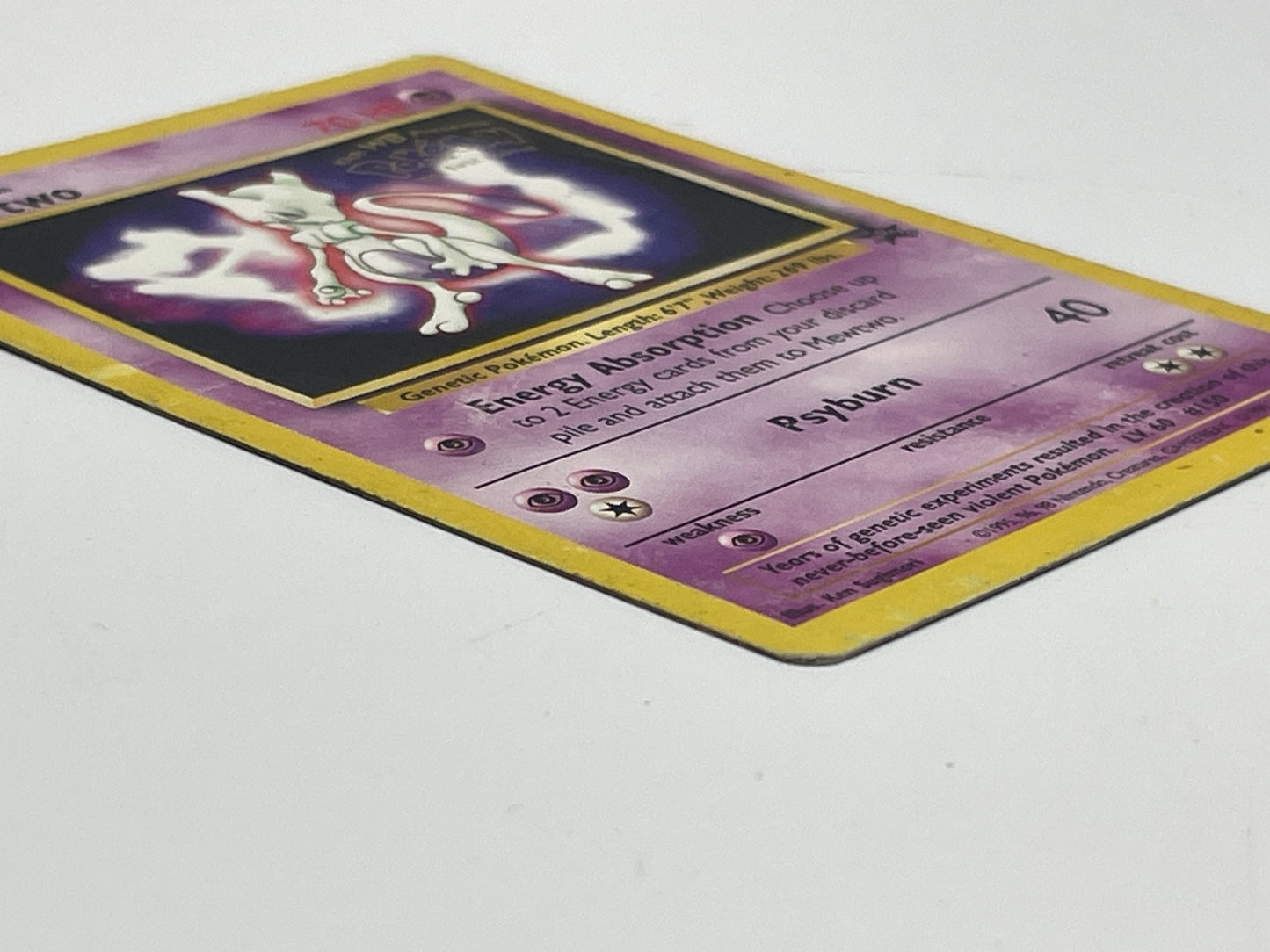 Mewtwo #3 Wizards Black Star Promo Pokemon Card 1999 Kids WB Presents The First