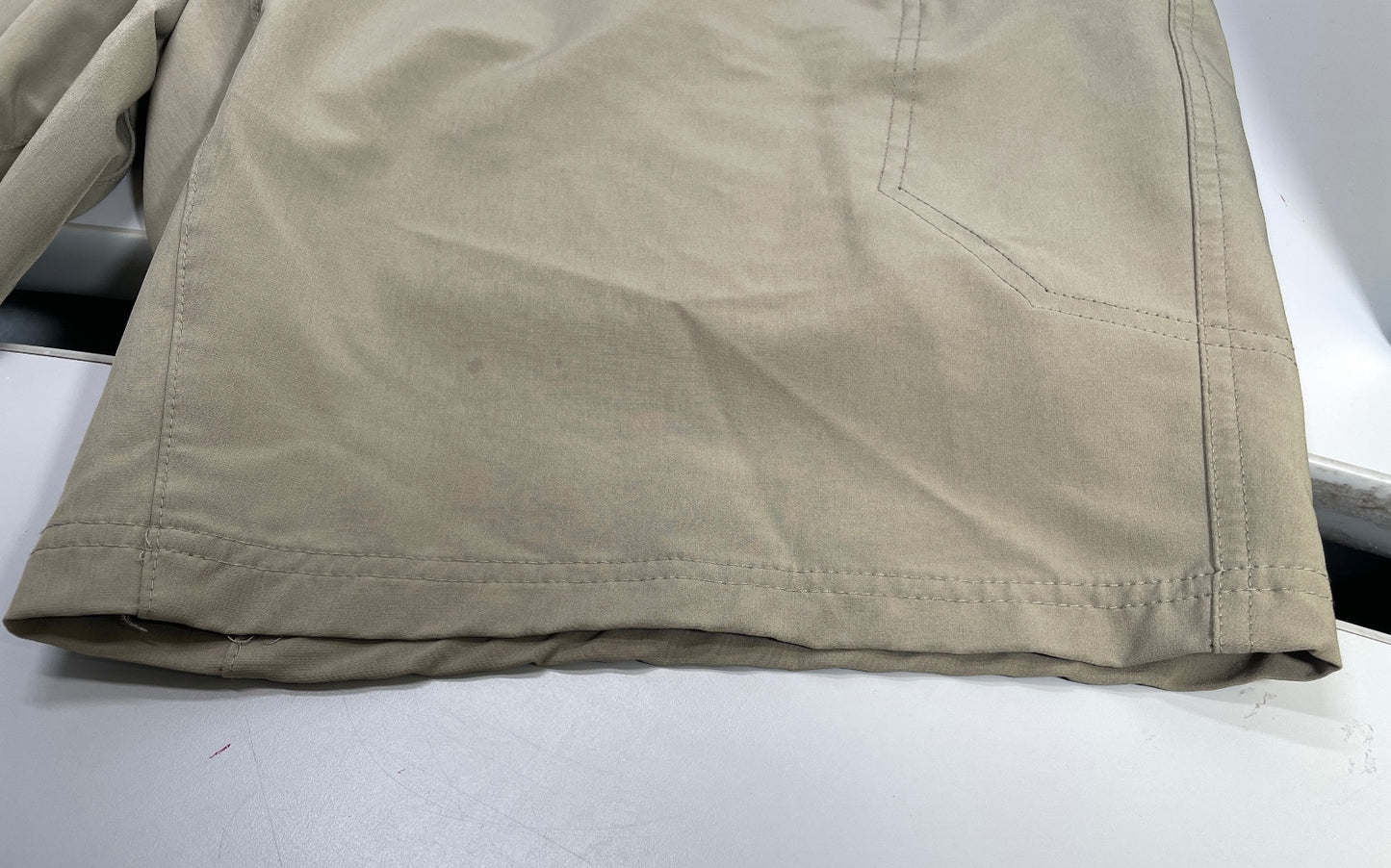 ZeroXposur Travel Series Men's Khaki Shorts Elastic Waistband Size Mens 40