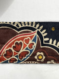 Vera Bradley Paisley Print Fabric Belt with Tortoiseshell Buckle