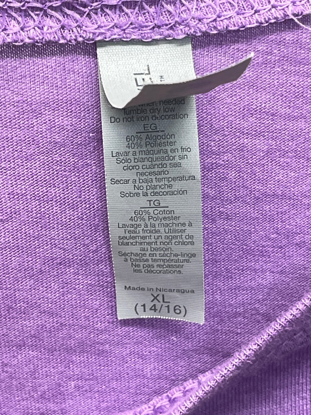 Nashville Purple 'Turn Up The Love' Graphic T-Shirt Girls XL