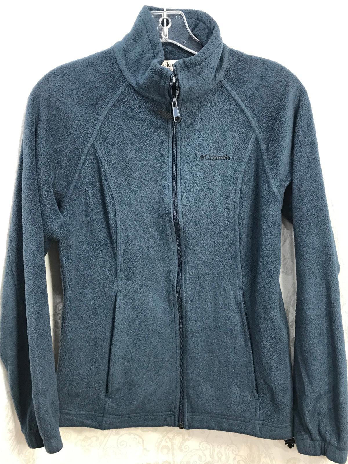 Columbia Women's Full Zip Fleece Jacket Size Ladies Small Blue