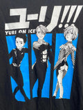 Yuri on Ice Anime Graphic Tee Black Adult M