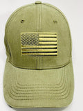 NWT USA American Flag Ball Cap Fire for Effect Apparel Olive Army Green