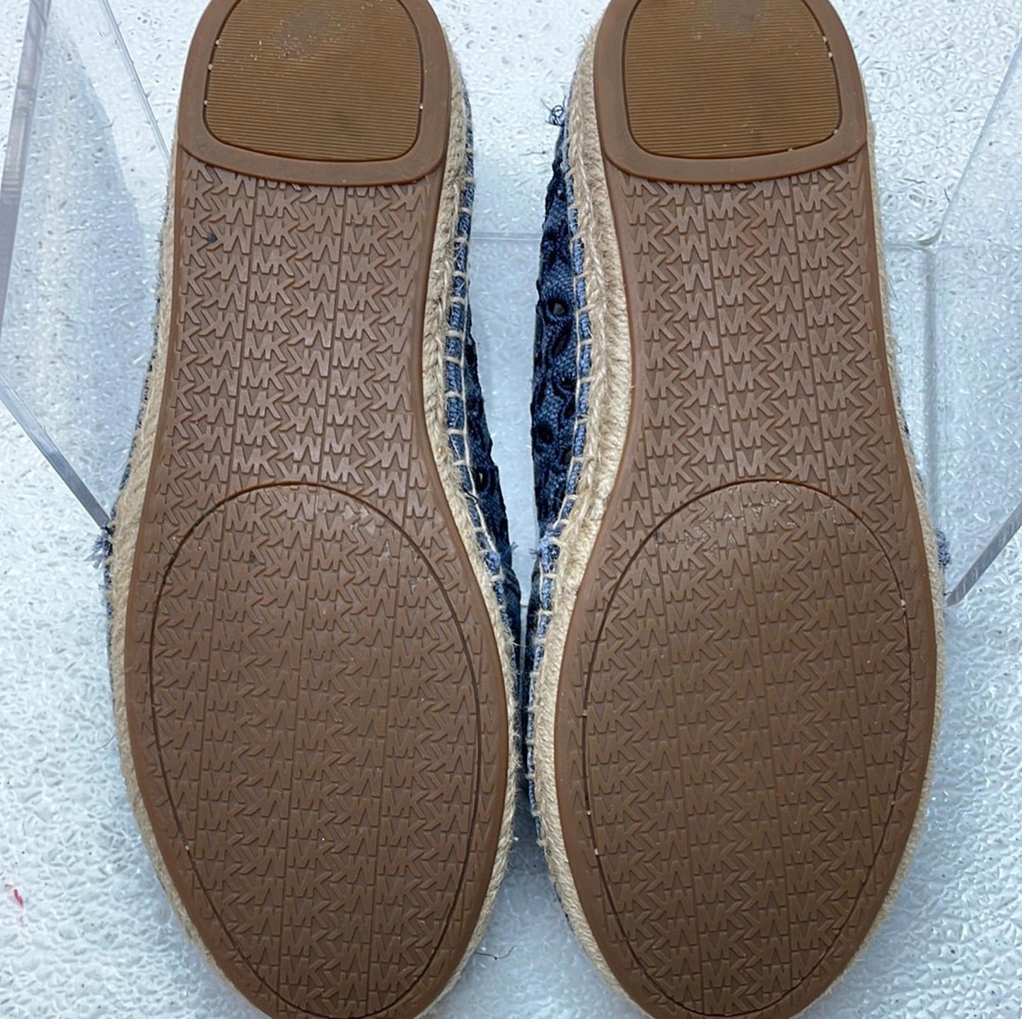 MK Michael Kors Denim Flower Lace Slip On SHOWS WEAR Ladies 6.5
