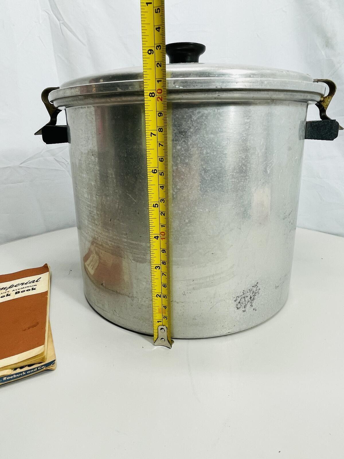 Vintage Maid of Honor Waterless Cooker with Stand and Two Vintage Cookbooks
