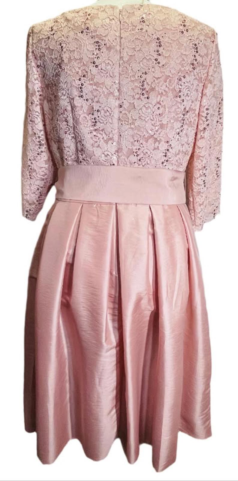 EUC Jessica Howard Dress Formal MOB Prom Rose Gold/Blush Pink Ladies 12