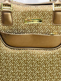 Anne Klein Luggage Signature Tote Bag Metallic Copper/Bronze Accents