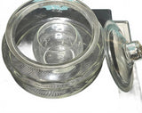 Betta Fish Goldfish Bowl Glass w/ smaller bowl insert for a plant w/lid