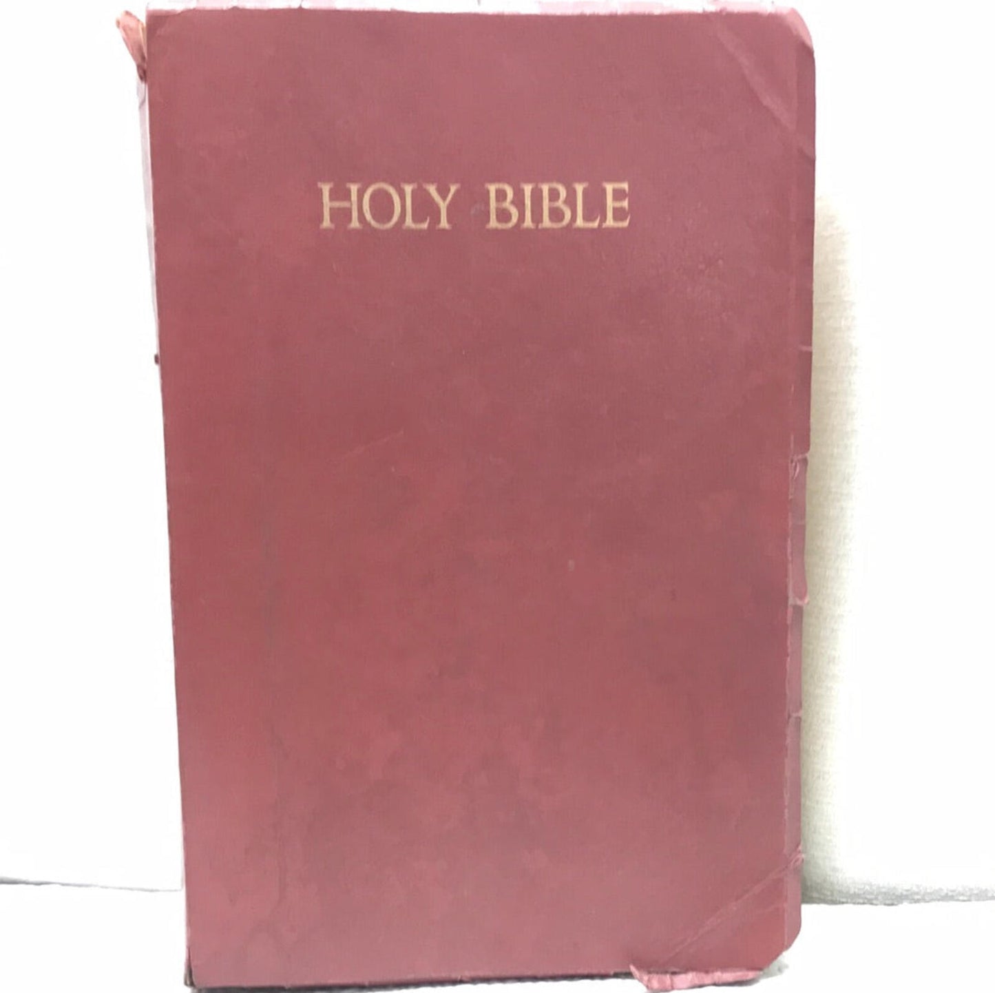Vintage Holy Bible with Red Cover
