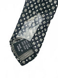 Vintage Retro Chas Reed & Co. Black and White Patterned Men's Neck Tie