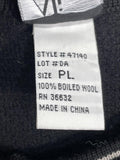 VINTAGE Ali Miles Petites Felted Vest Black PL Women's Petite Large