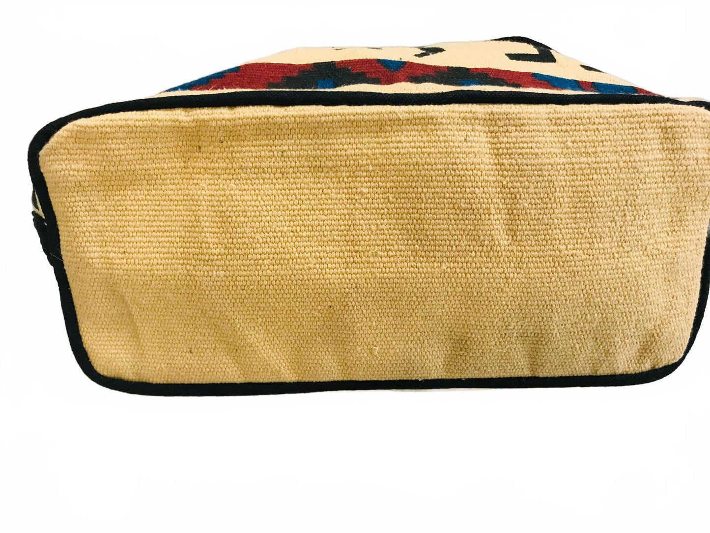 Vintage Style Woven Shoulder Bag with Tribal Kokopelli Design