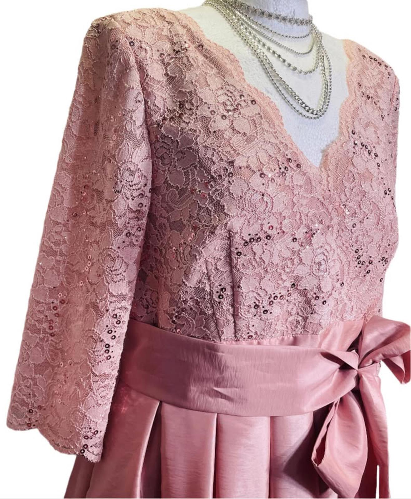 EUC Jessica Howard Dress Formal MOB Prom Rose Gold/Blush Pink Ladies 12