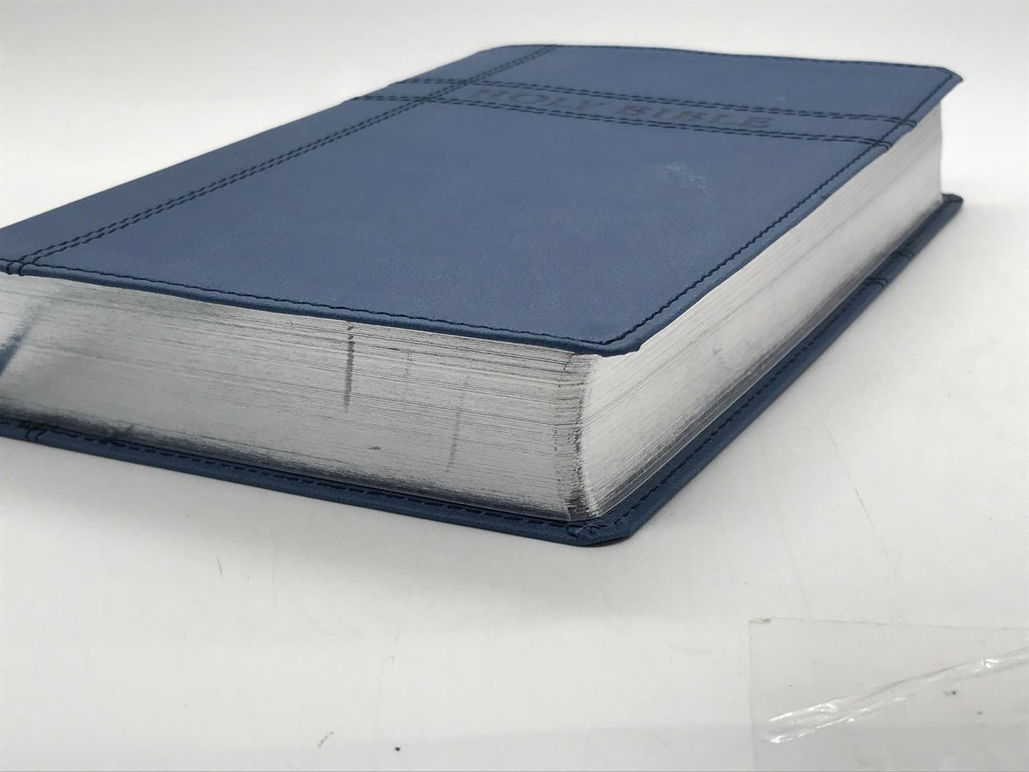 Holy Bible with Blue Faux Leathersoft Cover 2011 NIV MISSING Dedication Page